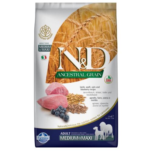 N&D Low Grain DOG Adult Medium/Large Lamb & Blueberry 2,5kg