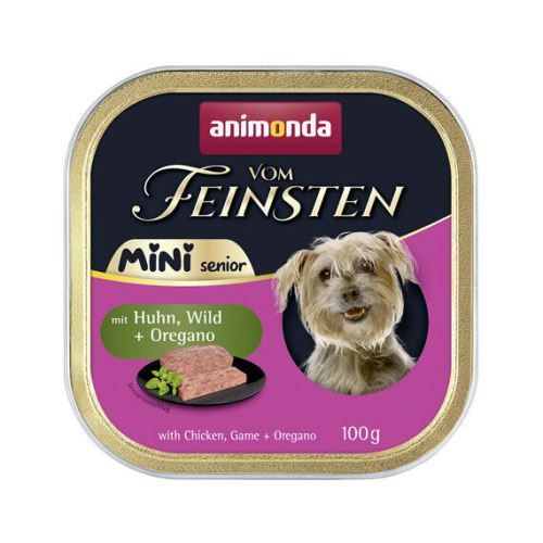 ANIMONDA paštika Vom Feinsten MINI Senior - kuře, zvěřina, oregano pro psy100g