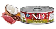 N&D CAT QUINOA Adult Duck & Coconut 80g (3)