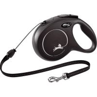 Vodítko FLEXI Classic New lanko černé M 8m (1)