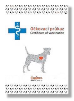 Očkovací průkaz pes Calibra mezinárodní