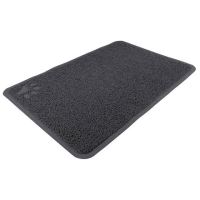 PVC předložka s tlapkou, šedá k WC 40x60cm Trixie (1)