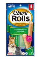 Churu Cat Rolls Chicken wraps&Tuna cream 4x10g Churu Cat Rolls Chicken wraps&Tuna cream 4x10g