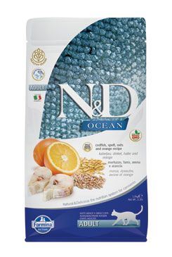 N&D OCEAN CAT Low Grain Adult Codfish & Orange 1,5kg