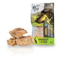 KIDDOG SUPER PREMIUM 100% králičí játra v celku sušená mrazem 50g KIDDOG SUPER PREMIUM 100% králičí játra v celku sušená mrazem 50g