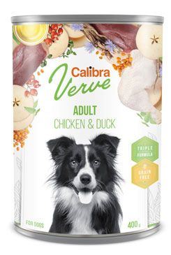 Calibra Dog Verve konzerva GF Adult Chicken&Duck 400g