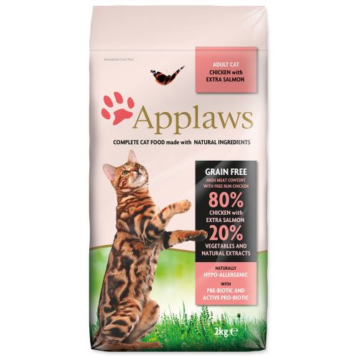 APPLAWS Dry Cat Chicken & Salmon - granule pro kočky s lososem 2kg