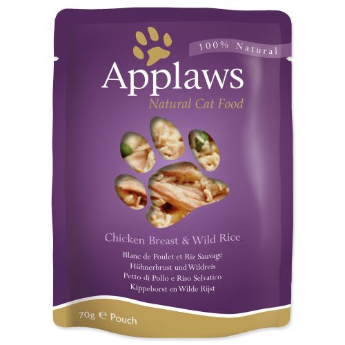 Applaws kapsička Cat kuřecí prsa a divoká rýže 70g