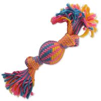 Přetahovadlo DOG FANTASY míč barevné vzor 2, knoty - 40 cm 1ks Přetahovadlo DOG FANTASY míč barevné vzor 2, knoty - 40 cm 1ks