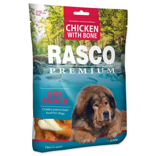 Pochoutka RASCO Premium kosti obalené kuřecím masem 230g