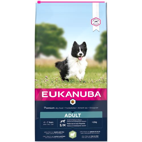 EUKANUBA Adult Small & Medium Lamb & Rice 12kg