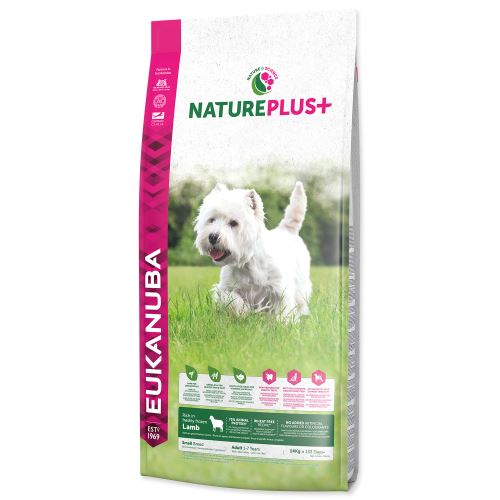 EUKANUBA Nature Plus+ Adult Small Breed Rich in freshly frozen Lamb 14kg