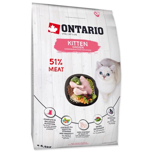 ONTARIO Kitten Chicken 6,5kg