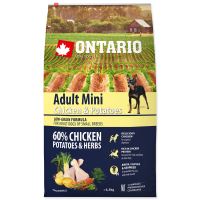 ONTARIO Adult Mini Chicken &amp; Potatoes &amp; Herbs 6,5kg