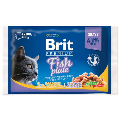 BRIT Premium Cat Fish Plate kapsičky 400g