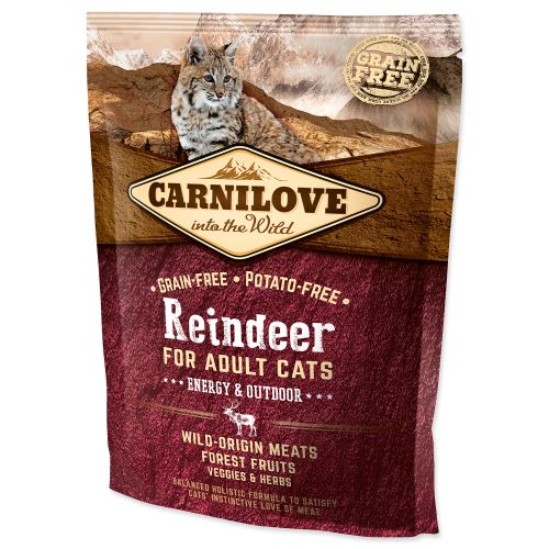 Carnilove Reindeer Adult Cats Energy and Outdoor 400g