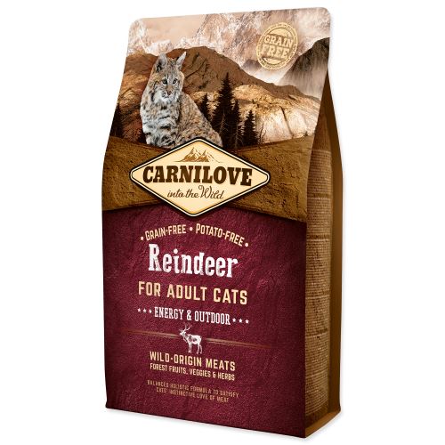 Carnilove Reindeer Adult Cats Energy and Outdoor 2kg