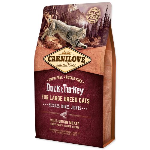 Carnilove Duck and Turkey Large Breed Cats Muscles, Bones, Joints 2kg