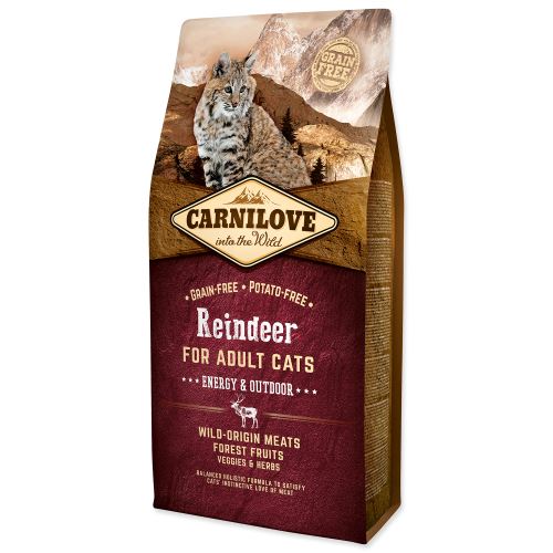 Carnilove Reindeer Adult Cats Energy and Outdoor 6kg