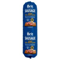 Salám BRIT Premium Sausage Sport – Beef &amp; Fish 800g