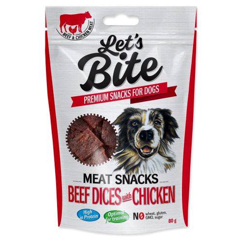 BRIT Let´s Bite Meat Snacks Beef Dices with Chicken 80g