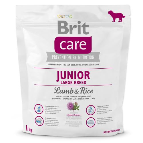 Brit Care Dog Junior Large Breed Lamb & Rice 1kg