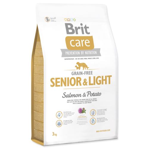 Brit Care Dog Grain-free Senior & Light Salmon & Potato 3kg