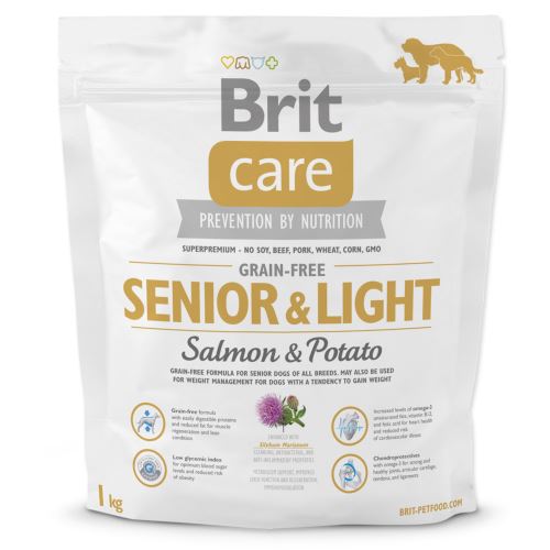 Brit Care Dog Grain-free Senior & Light Salmon & Potato 1kg