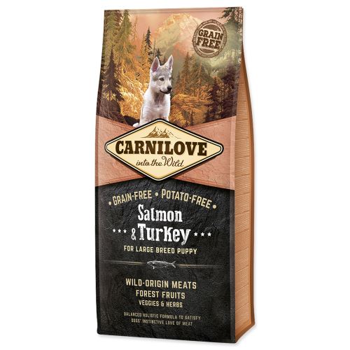 CARNILOVE Salmon & Turkey for Large Breed Puppy 12kg