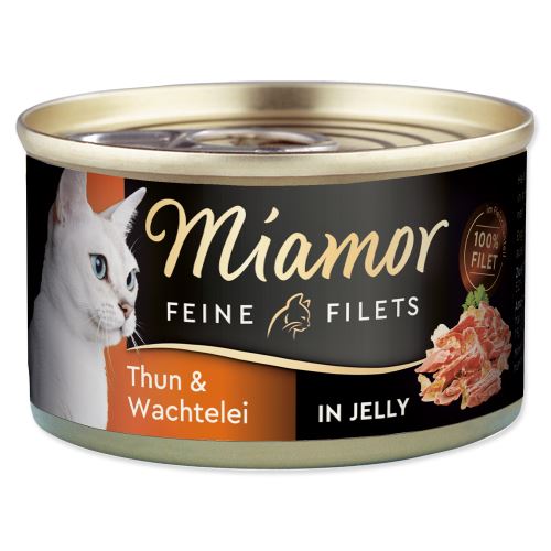 Konzerva MIAMOR Feine Filets tuňák + křepelčí vejce v želé 100g