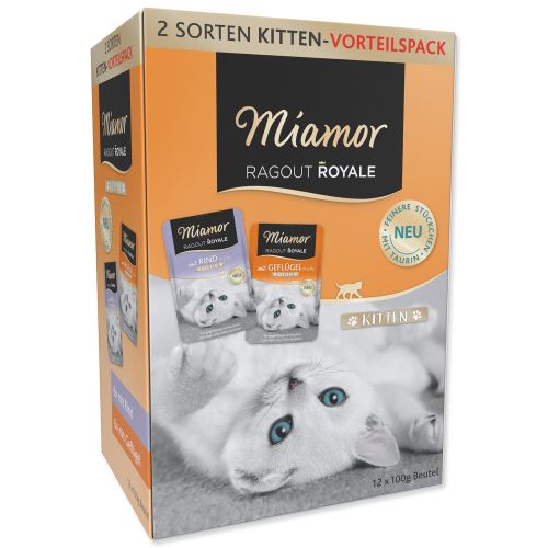 Kapsičky MIAMOR Ragout Royale Kitten multipack v želé 1200g