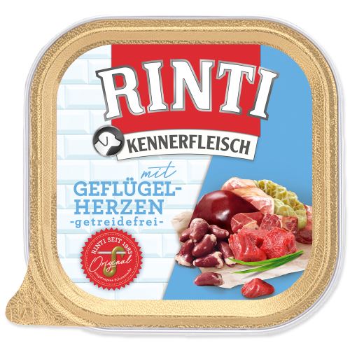 Vanička RINTI Kennerfleisch drůbeží srdíčka + nudle 300g