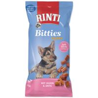 Pochoutka RINTI Extra Bitties Puppy kuře + kachna 75g