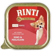 Vanička RINTI Gold hovězí + perlička 100g Vanička RINTI Gold hovězí + perlička 100g