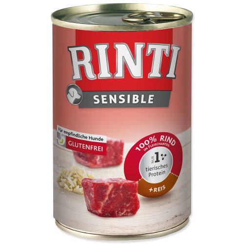 Konzerva RINTI Sensible hovězí + rýže 400g