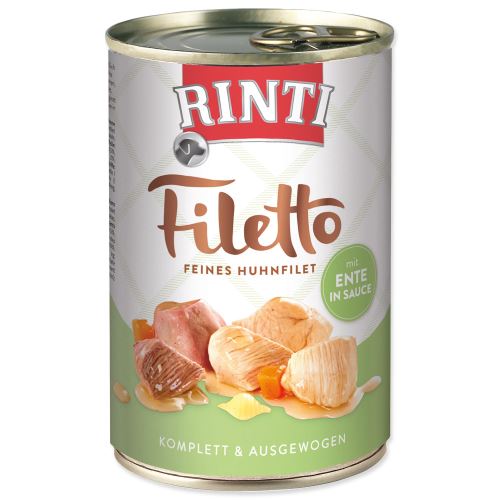 Konzerva RINTI Filetto kuře + kachna ve šťávě 420g