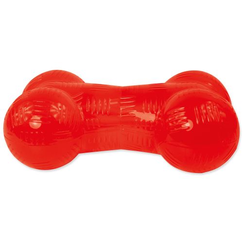 Hračka DOG FANTASY kost guma červená 16,5cm