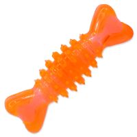 Hračka DOG FANTASY kost gumová oranžová 12cm