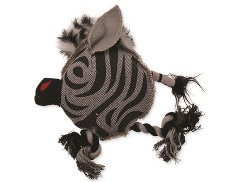 Hračka DOG FANTASY textilní zebra 22cm