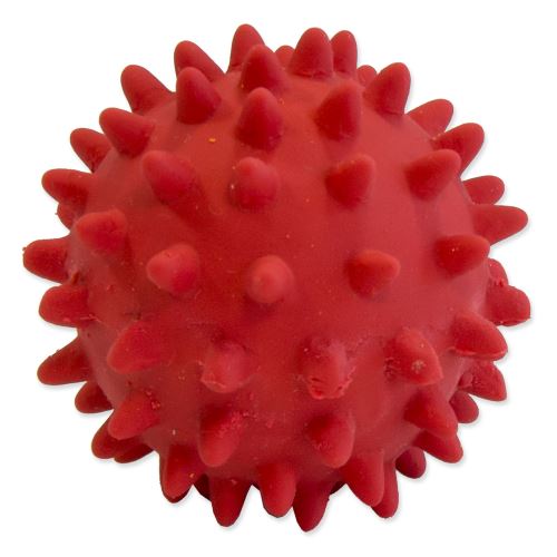 Hračka DOG FANTASY Latex míč s bodlinami a zvukem mix barev 6cm
