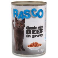 Konzerva RASCO Cat hovězí kousky ve šťávě 415g