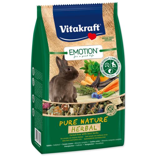 VITAKRAFT Emotion herbal králík 600g