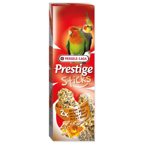 Tyčinky VERSELE-LAGA Prestige ořechy a med pro střední papoušky 140g