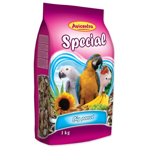 Krmivo AVICENTRA speciál pro velké papoušky 8x1kg