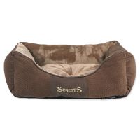 Pelíšek SCRUFFS Chester Box Bed čokoládový (216867943)