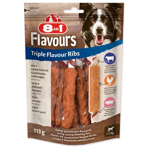 Žebírko žvýkací 8in1 Triple Flavour 6ks (217373830)