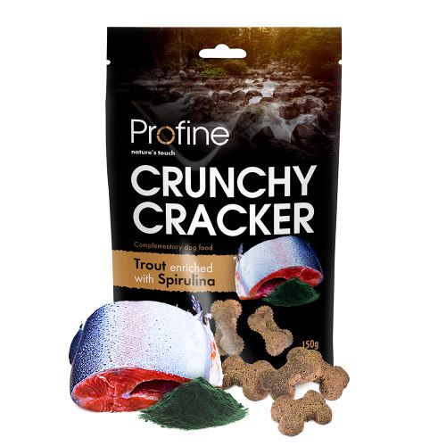 Profine Dog Crunchy Cracker Trout enriched with Spirulina 150g