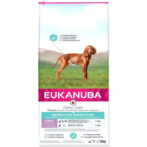 EUKANUBA Daily Care Puppy Sensitive Digestion 12kg