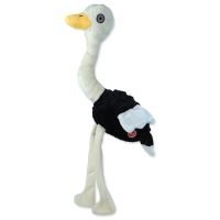 Hračka Dog Fantasy Recycled Toy pštros pískací se šustícími křídly 49cm Hračka Dog Fantasy Recycled Toy pštros pískací se šustícími křídly 49cm