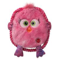 Hračka Dog Fantasy Monsters kuře suštící s provazem růžové 18cm